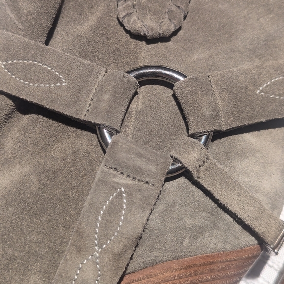 Isabel Marant Rawson Suede Ankle Boots in Olive Size 39 - Picture 9 of 10